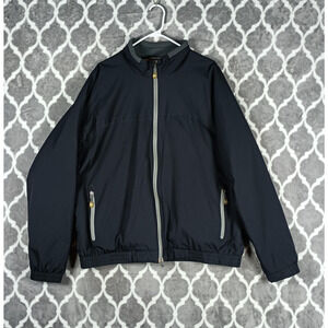 Zegna Sport Windbreaker Jacket Mens 2XL Blue Contour Project Waterproof Stretch